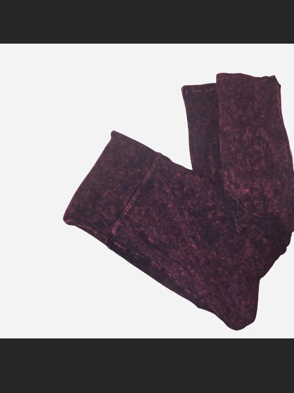 Zenana Outfitters Marled Plum Leggings